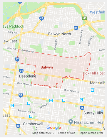 Balwyn Map